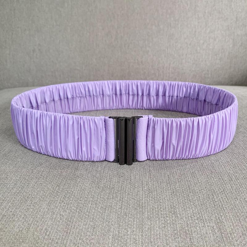 Down Fabric Smooth Elastic Belt, Pleated Elastic Waist Seal, Women's Wide Hundred with Down Waist