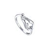 Men Women Silver Plated Constellations Adjustable Opening Ring Birthday Gift