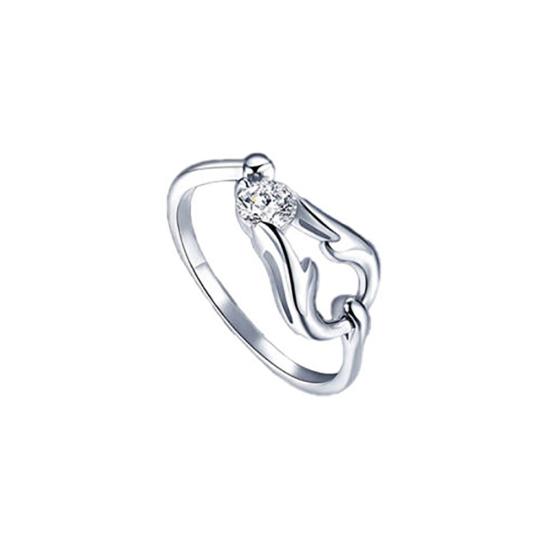 Men Women Silver Plated Constellations Adjustable Opening Ring Birthday Gift