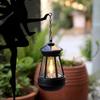 Solar Powered Outdoor Garden Fairy Stake Lights Metal Silhouette Decorative Lantern Holder for Yard Patio Lawn Pathway Lighting