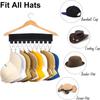 10 Clips Hüte Organizer Rack Hängendes Schirmmützen Schal Aufbewahrungsregal Kleiderbügel Multifunktionaler Schrank Garderoben Aufbewahrungshalter