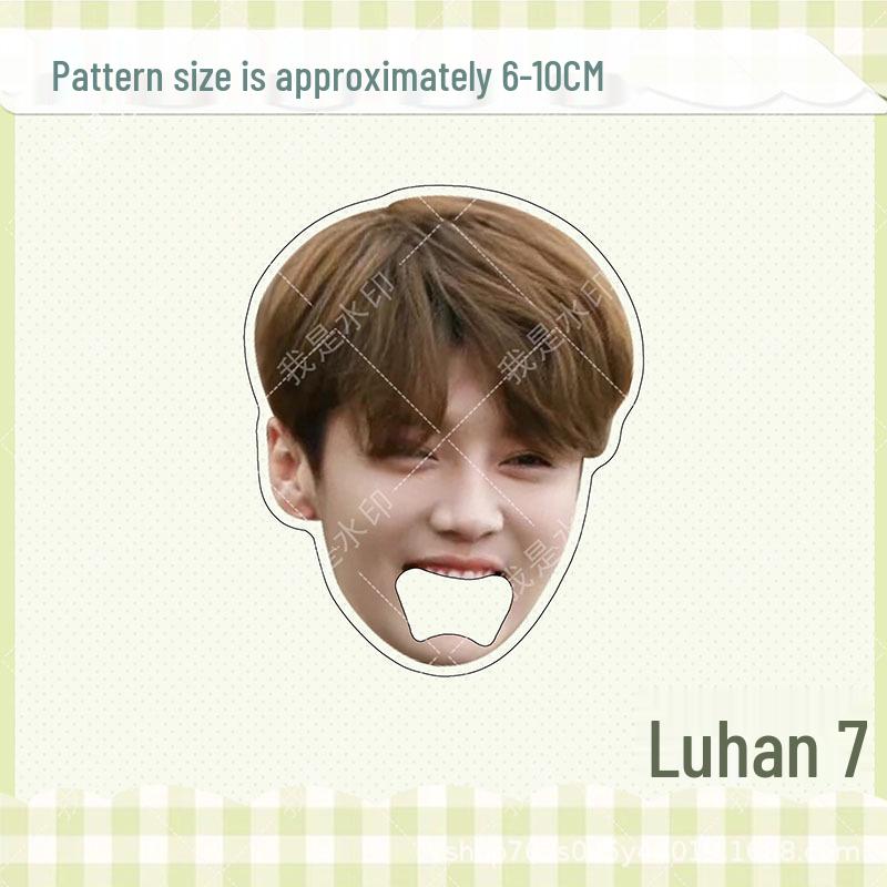 Luhan Acrylic Star Big Head Magnetic Bottle Opener Refrigerator Magnet Gift.