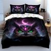 Fantasy Owl Themed Home Decor Multiple Sizes Kid'S And Adults' Bedroom Exquisite 3Pc Bedding Set, Gift