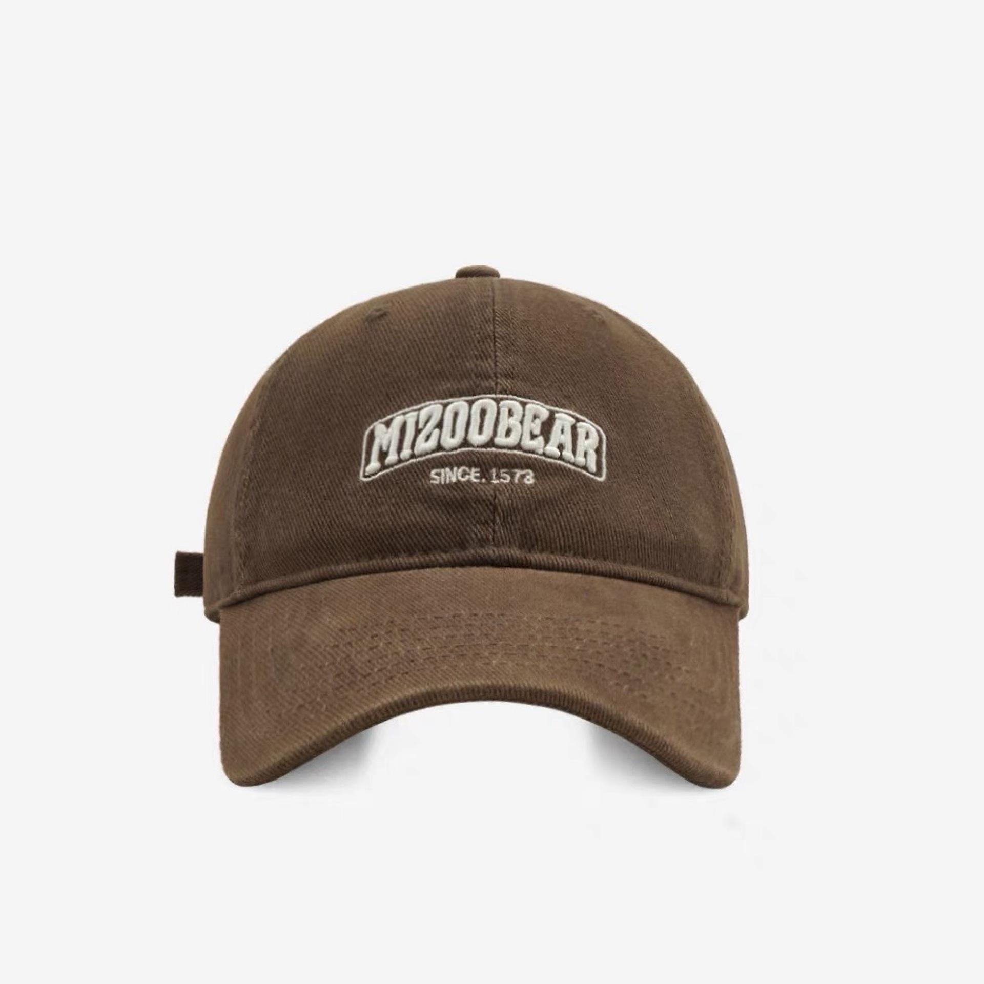 

New Style of Furry Three dimensional English Embroidered Soft Top Baseball Cap for Men with Wide Brim Showing Face with Small Duckling Cap for Women Adjustable