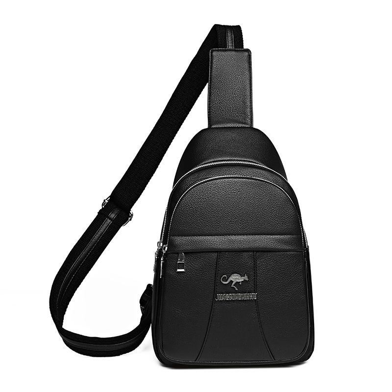 

Женская нагрудная сумка из мягкой кожи, женская сумка через плечо, водонепроницаемая сумка через плечо большой емкости, сумка для мобильного телефона чёрный