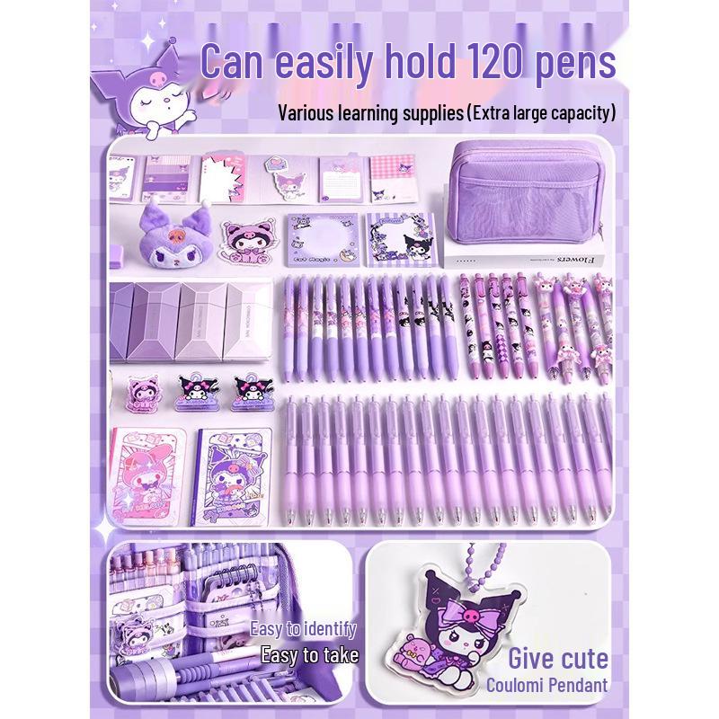 2026 Girls' Pencil Case: Stylish, High-Capacity Stationery Box Set for Primary & Junior High Students