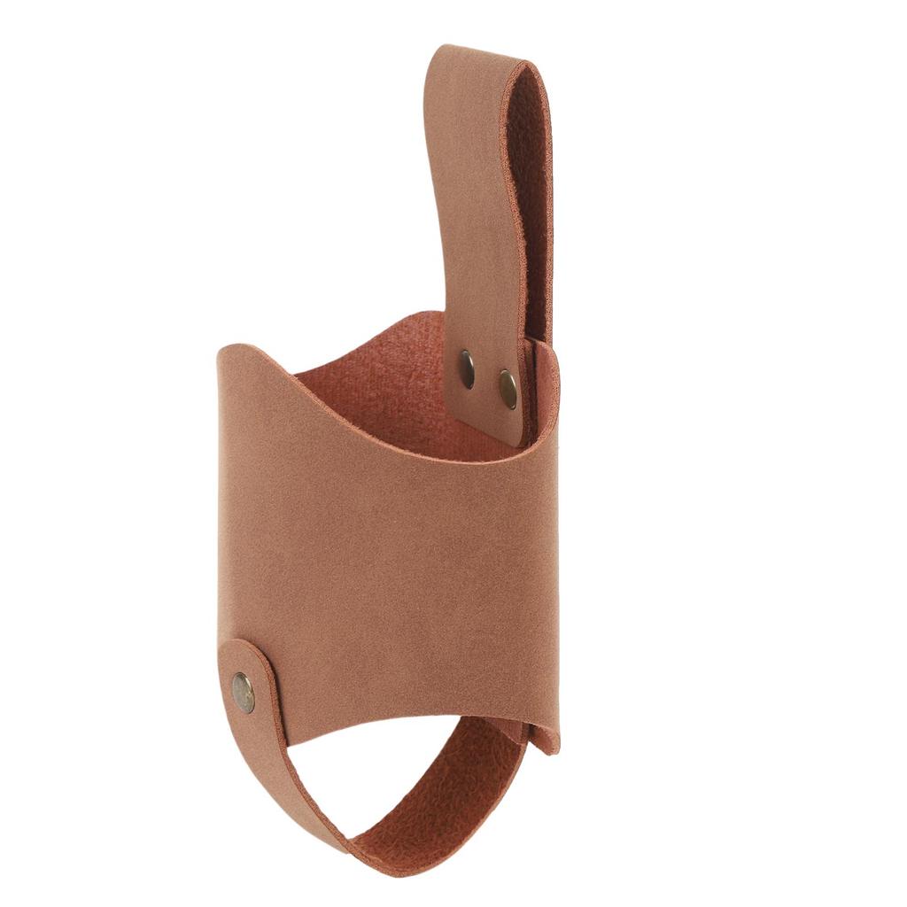 Leather Beer Belt Holder Outdoor Beer Bottle Drink Beverage Waist Pouch for Barbecue Picnic Camping