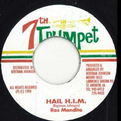 7inch Record RAS MANDITO - Hail H.i.m. / King's Version None 7th Trumpet 1999 Jamaica Reggae, Ska & Dub