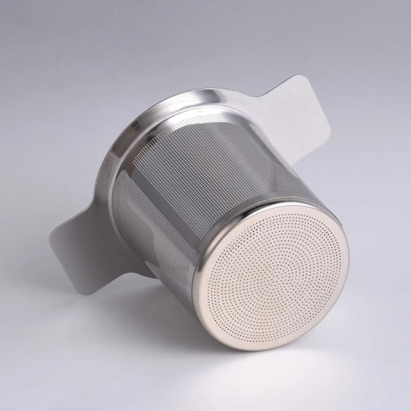 1pc Stainless Steel Tea Strainer with Double Ears, Stainless Steel Tea Strainer with Double Handles, Tea Brewer Filter