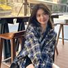 Retro Plaid Women's Cardigan Shirt - Long Sleeve, Sun-Protective, Casual Spring/Summer Top