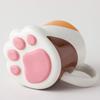 Sun Art Cute Tableware Paw Calico "Cat's Print" Mug, 250cc, White, SAN2235-3