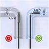 INSPECTION CAMERA ENDOSCOPE 5m CABLE PROBE 2.7cm 8.5mm 8LED HD ZOOM IP67