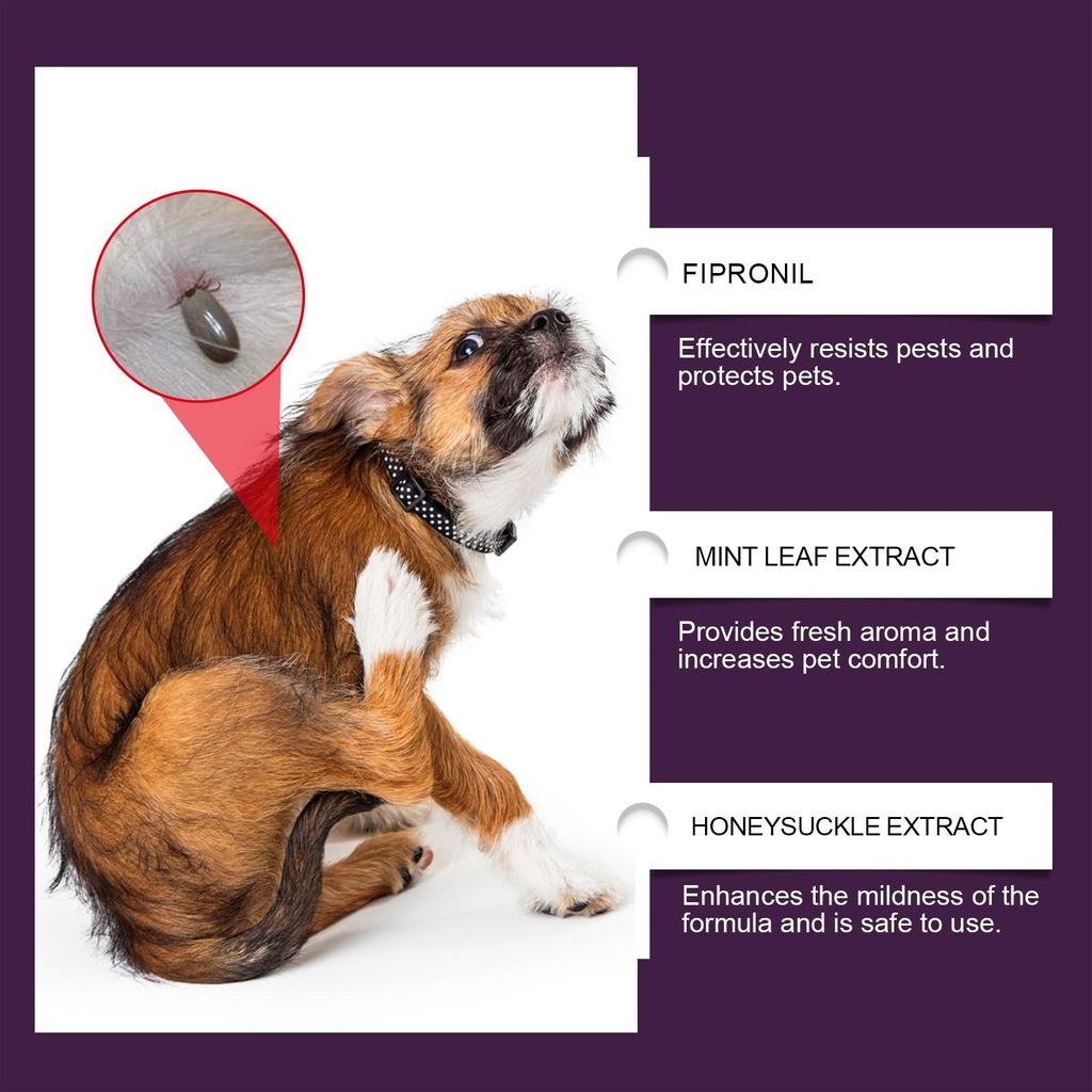 YEGBONG Pet Dewormer Spray Protect Your Beloved Pets with Gentle Ingredients and Healthy Bug Spray.