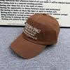 Spring and summer thin letter embroidered baseball cap for women, breathable, not stuffy, soft top, big head circumference, showing face, small ins p