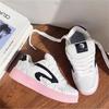 Niche Design Girl Black and Pink Little White Shoes Ins Tide 2025 Autumn New Board Shoes Versatile Casual Bread Shoes