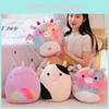 Cute Cartoon Animal Rainbow Unicorn Pillow Soft Plush Toy Cushion Embroidered Stuffed Doll For Girls 35cm
