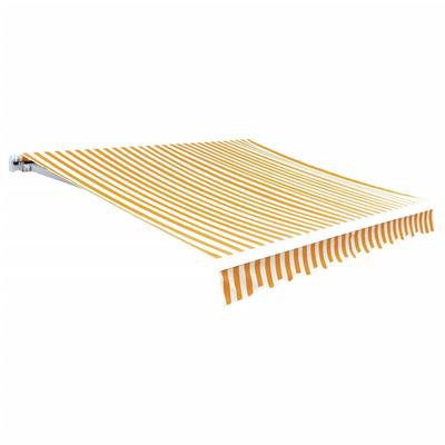 Vidaxl Awning, Sunflower Yellow And White, 4X3 M (Frameless)