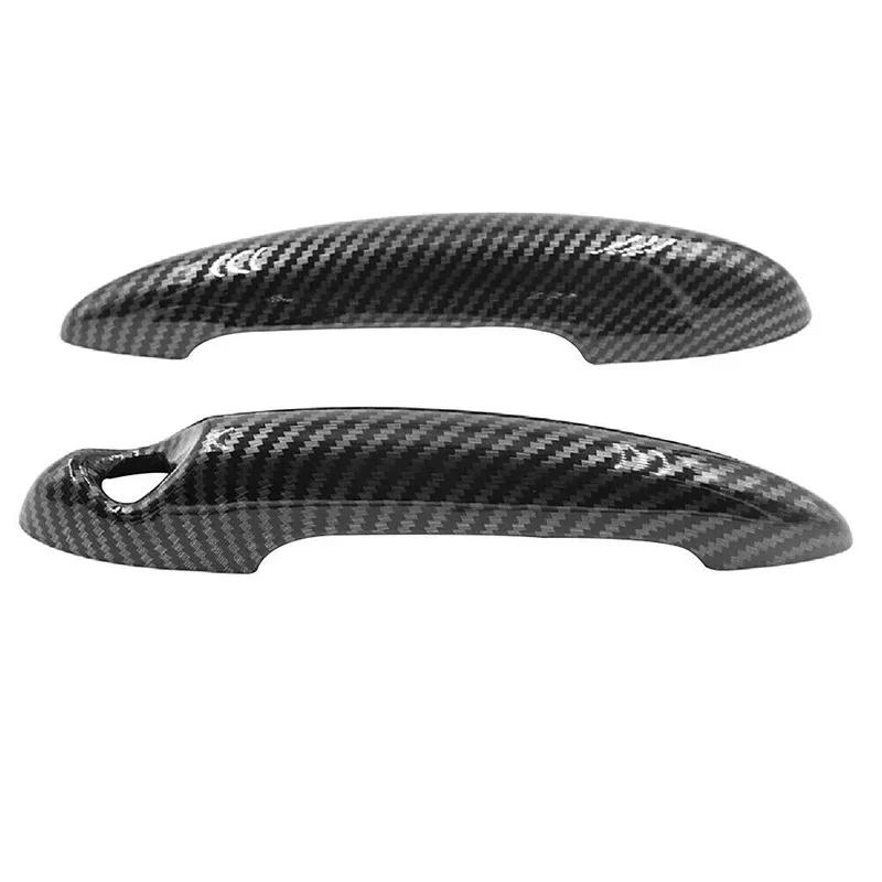 2Pcs/Set Car Door Handle Cover Stickers Fit For MINI Cooper R50 R52 R53 R55 R56 2001-2013 Car Accessories Door Handle Trim Cover
