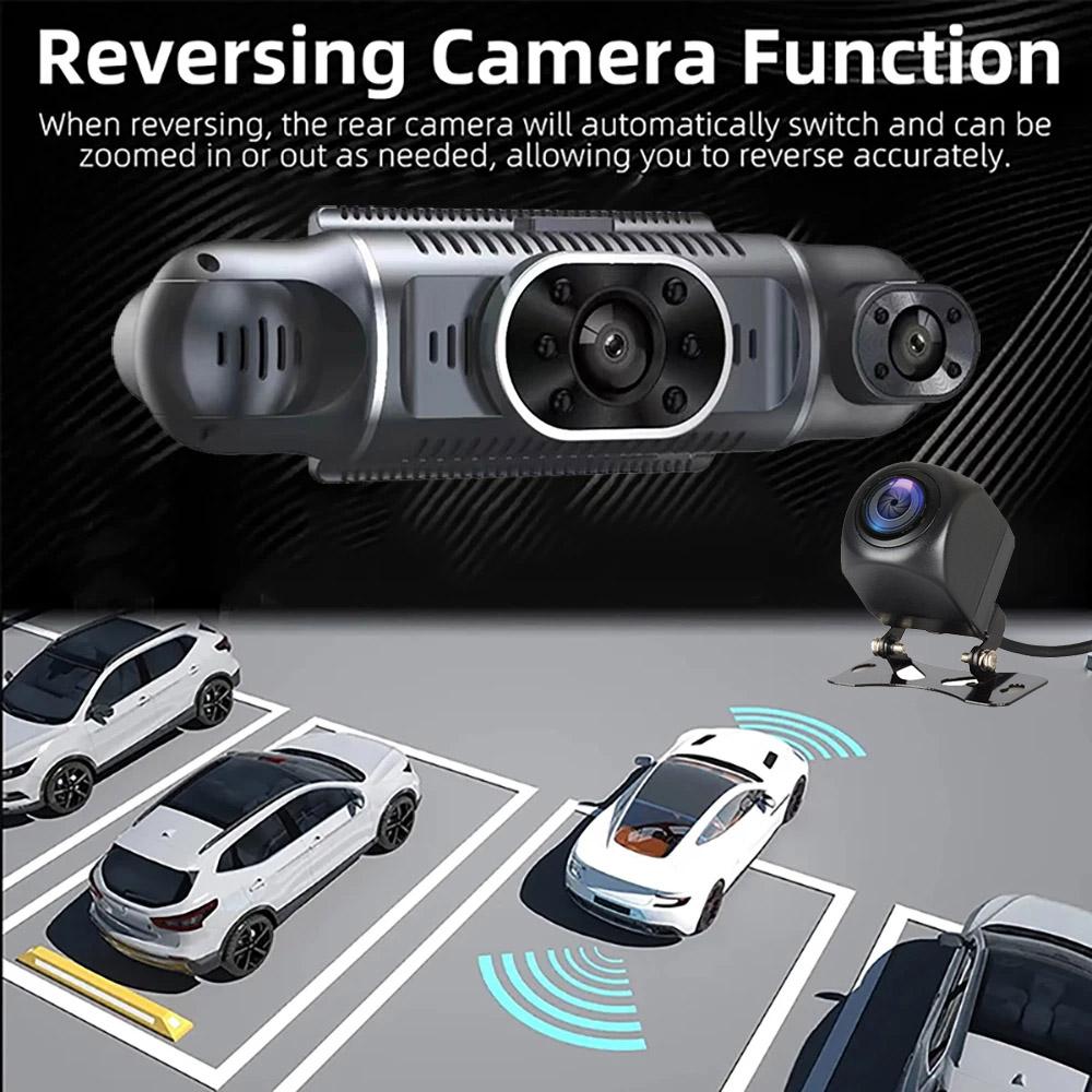 3/4-channel In-car Wifi/GPS Dashcam, HD 360-degree Panoramic Video Recording, 24 Hour Parking Monitoring, Car Accessories