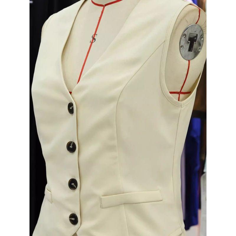 V-neck Button Vest Shorts Two-Piece SETV Collar Button Vest Shorts Two-piece Set