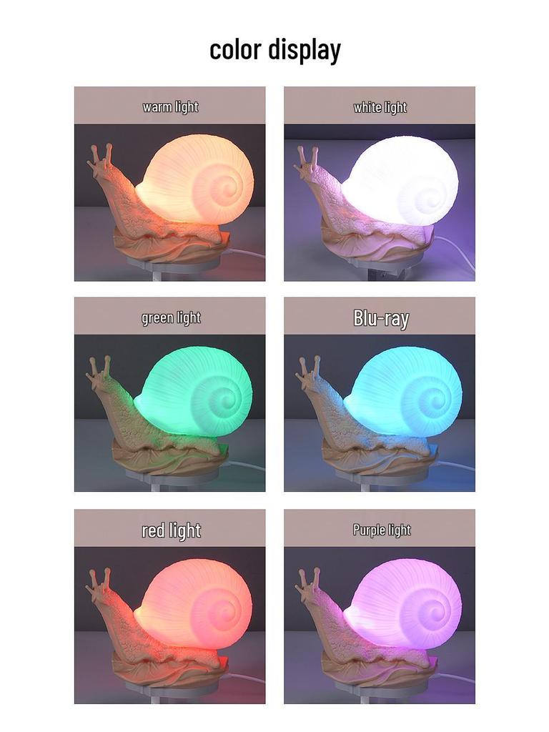 USB Plug-In Snail LED Bedside Night Light
