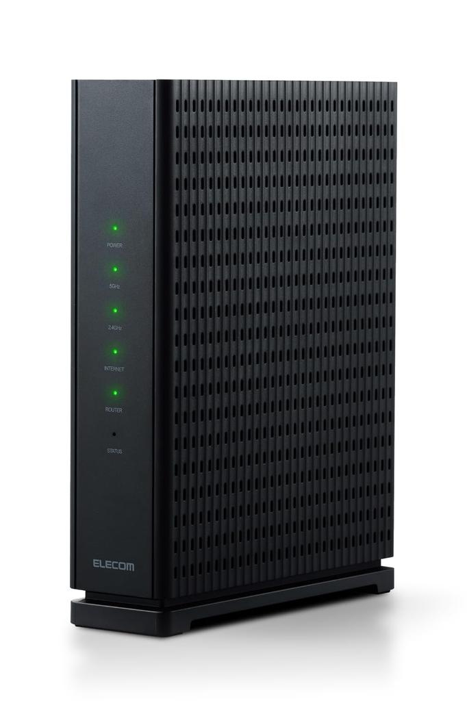 Elecom WiFi Router, Wireless LAN, Wi-Fi 7.11BE, 2882+688Mbps, Wired 2.5Gbps, IPv6 (IPoE) Compatible, Eco Package, WRC-W701-B