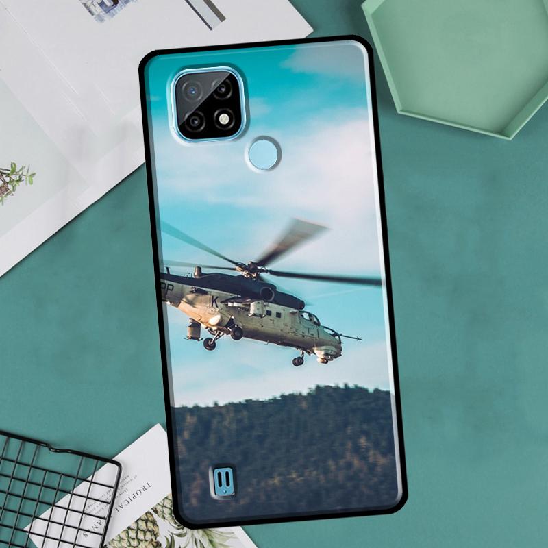 Mil Mi 24 Hind Helicopter Case For OnePlus Nord 2 9 10 Pro 9R 10R 8T Cover For Realme GT Master Neo 2 3 8i 9i 8 Pro