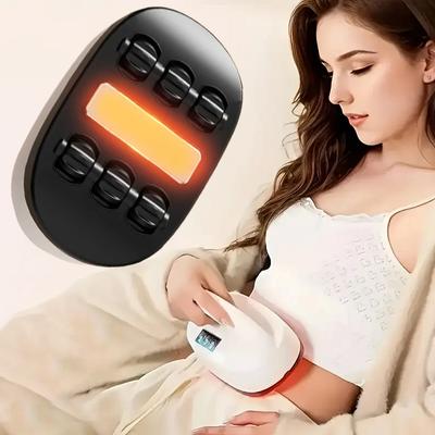 Electric Abdominal Massager Rechargeable Roller Brush Hot Compress Massage Body Slimming Device Calf Massage Artifact