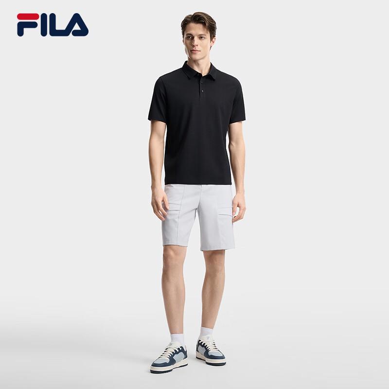 FILA Men's Knit Short Sleeve Polo Shirt