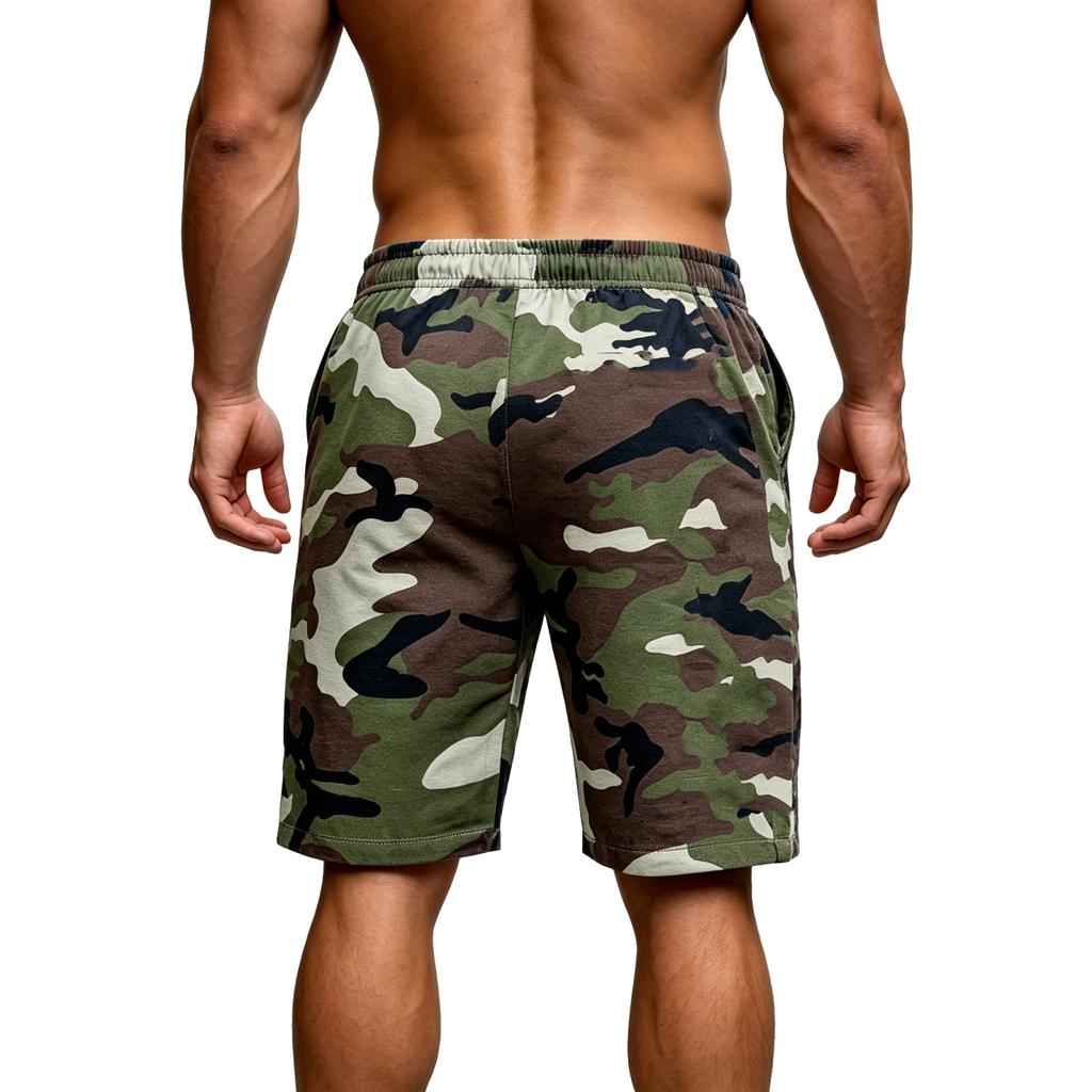 Men's Casual And Fashionable Camouflage Shorts - Men's Multi-pocket Workwear Shorts For Sports And Outdoor Wear