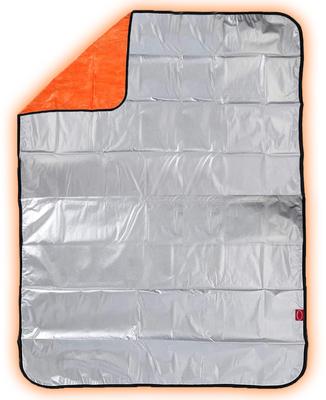 Basic Standard Aluminum Blanket, 4-Layer, Warm, Quiet, Emergency, Survival, Space Warmer, Cold Weather Protection, Disaster Preparedness, Double