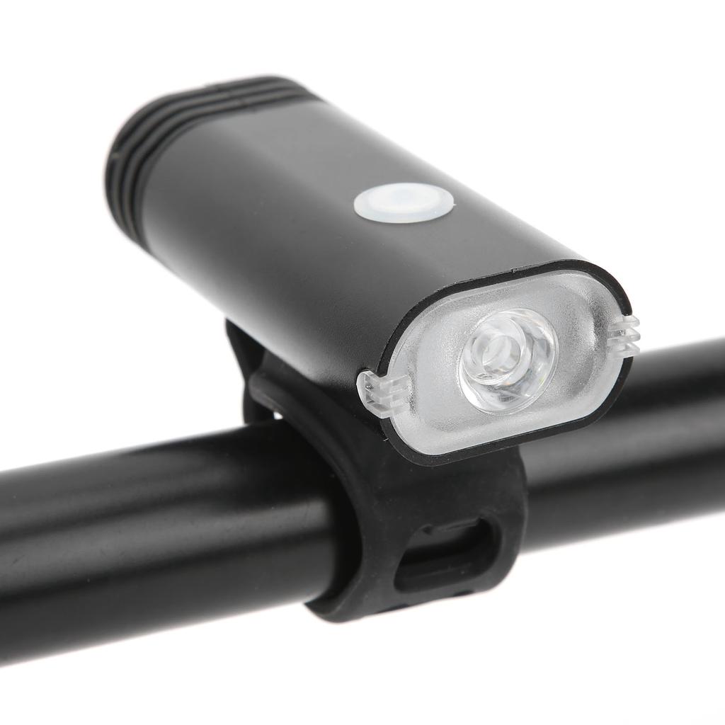 Bike Headlight USB Rechargeable Portable High Brightness Waterproof Warning Light for Night Riding