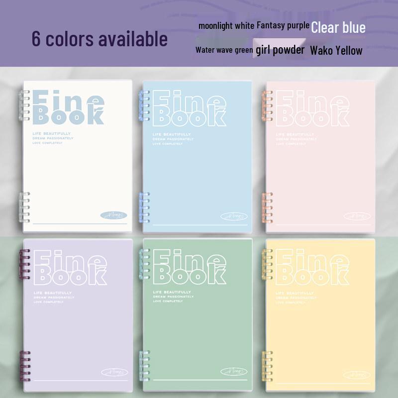 Morandi Farben Notizbuch mit abnehmbarer Spiralbindung - B5, A4, A5 - Schülerfreundlich, Hochwertiges Lochblatt-Design