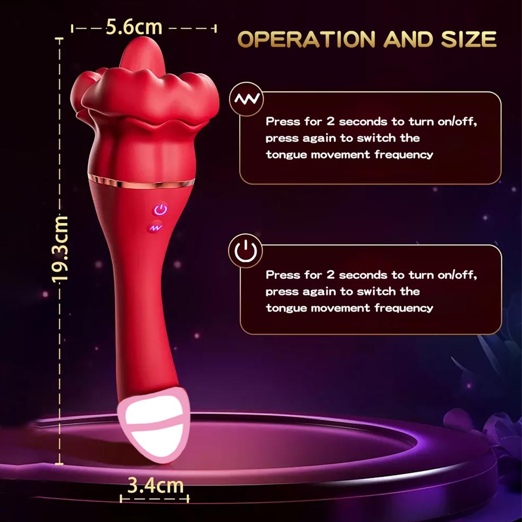 Nipple Vagina Tongue Licking Vibrator Massager Masturbation Dildo Vagina Massage Wand G-Spot Vibration Dildo Female AdultSex Toy