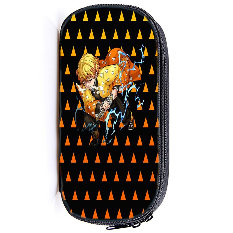 Demon Slayer Kamado Tanjirou Pencil Case Nezuko Boys Girls Kids Zenitsu Kimetsu No Yaiba Pencil Box Students Anime Pen Bags Children Gifts