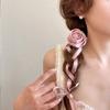 2PCS Multi-function Rose Curtain Tieback French style Curtain Straps Ribbon Curtain Buckle  Gift