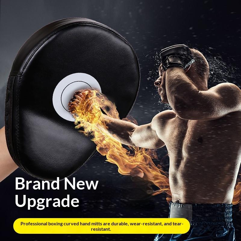 1 Stück Boxen Gebogenes Handziel Boxpolster Handschuhe Fitness Training Kickboxen Übung PU-Leder Sandsack Muay Thai Taekwondo