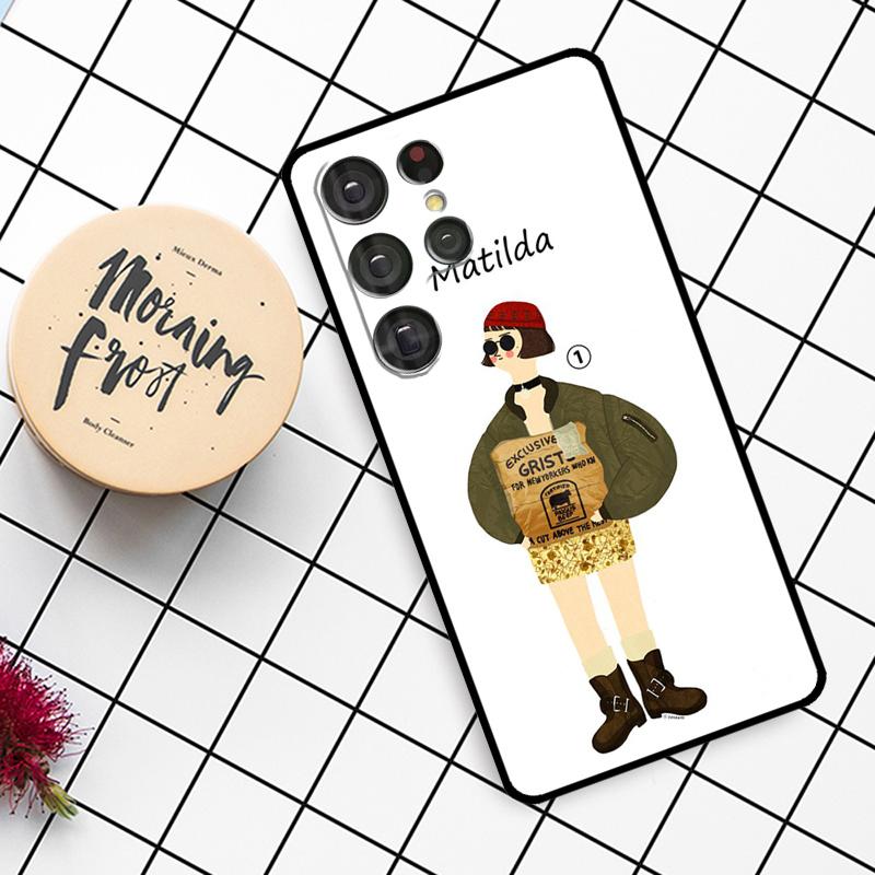 

Leon Mathilda Case For Samsung Galaxy S25 Ultra S23 S22 S21 S20 S24 Ultra S9 S10 Plus S25 FE Phone Cover Galaxy S23