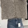 Frühling 2025 Damen Strick-Offener Cardigan Pullover Stehkragen Ärmellose Weste Designgefühl Koreanisch Lässig Pendler Passform Oberbekleidung Neu