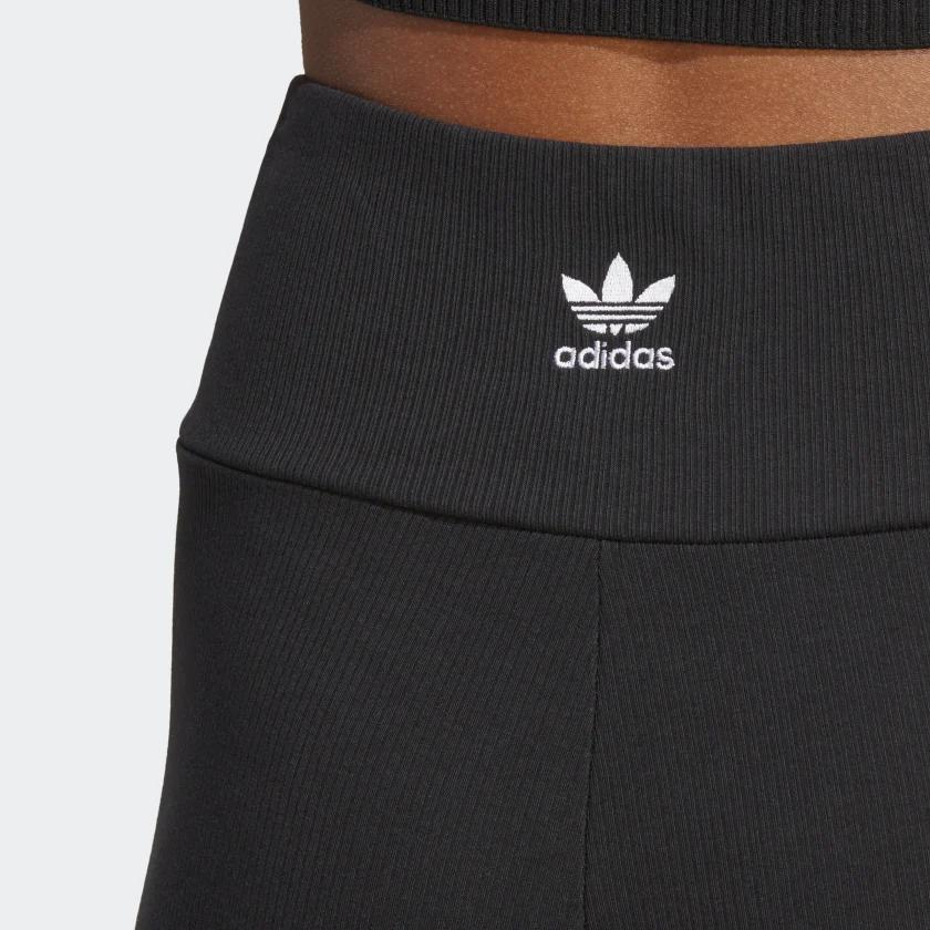 adidas Originals Solid High Waist Elastic Tight Shorts Women Shorts Black HZ7261