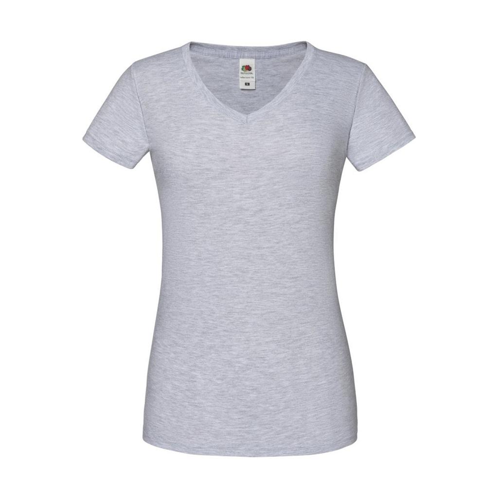 Fruit Of The Loom Damen/Damen Ikonisches V-Ausschnitt T-Shirt