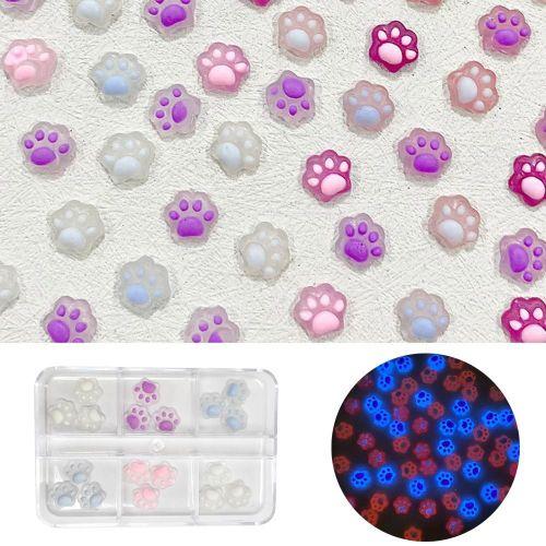 

Nail Art Luminous Chameleon Parts Catfoot 18 Piece Set