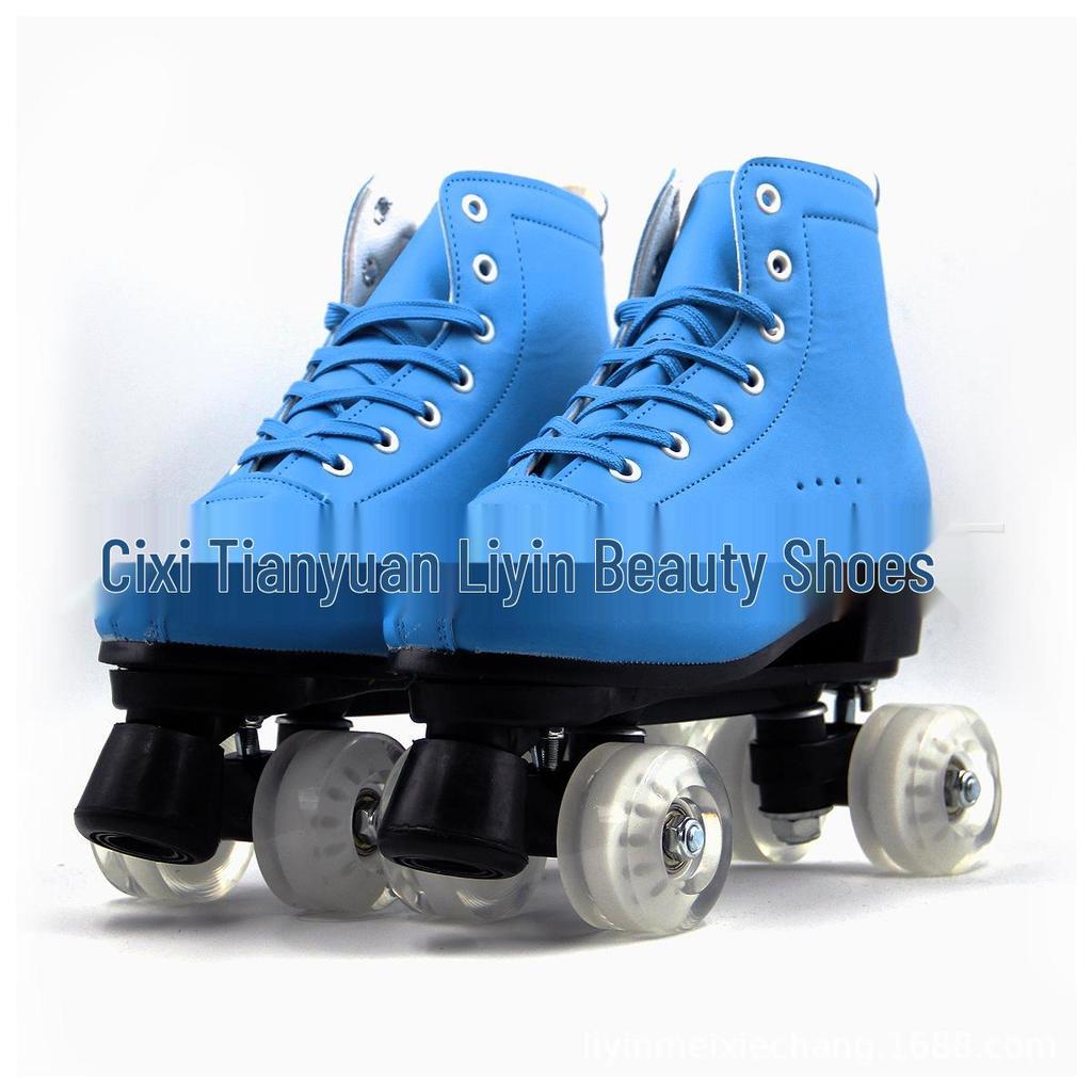 Flashing Double Row Roller Skates for Adults & Kids