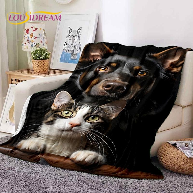 Gato persa 3D, gato de chita fofo, cobertores macios de desenho animado Ragdoll, cobertor para manter aquecido para camas de piquenique, sofá, casa, quarto, presente para criança