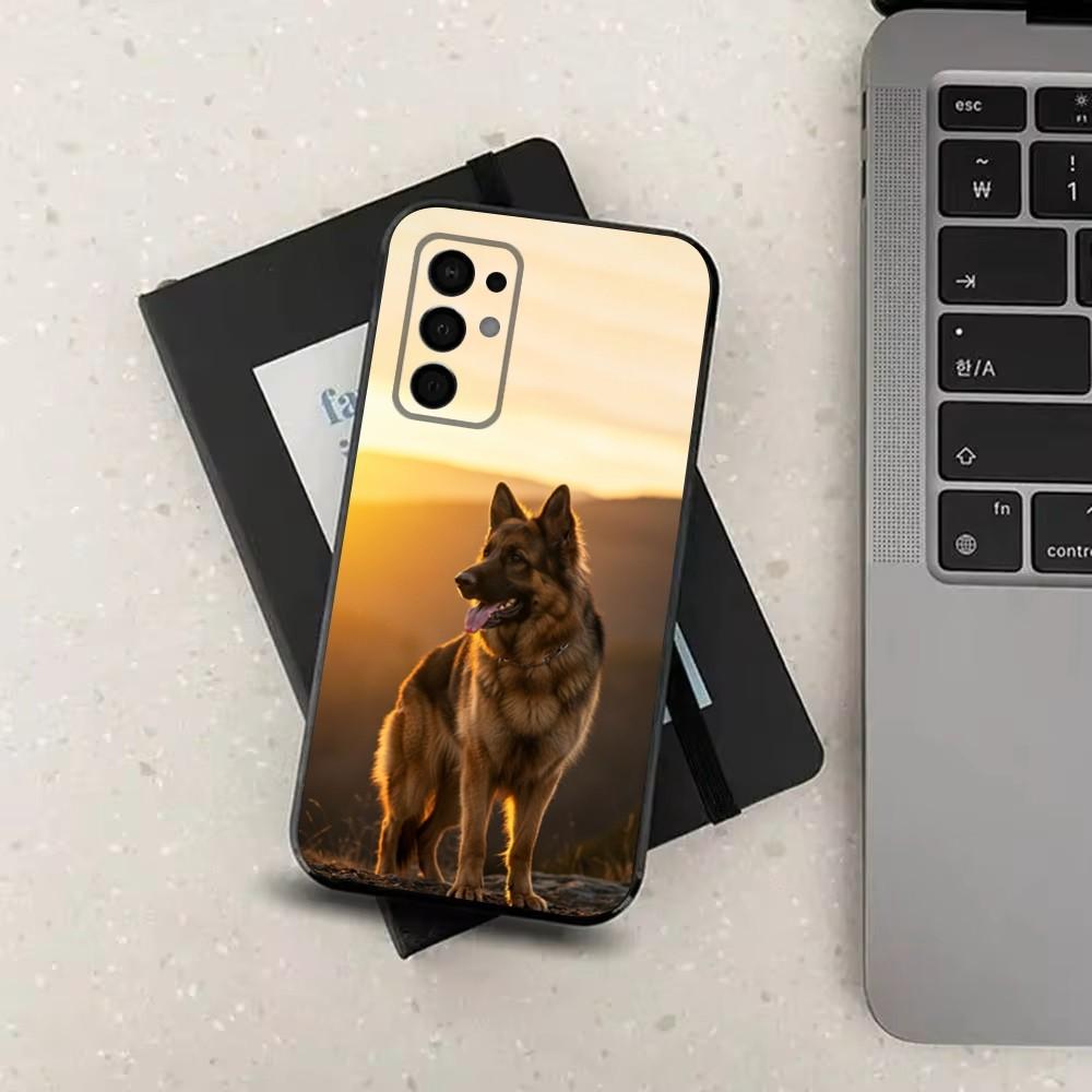 Animal German Shepherd Dogs Phone Case For Samsung Galaxy A91,A80,A73,A72 ,A71,A53A52,A32 ,A31A22,A21s,A20,Black Cover