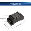 Heyiarbeit 5Pcs PYF14A 14-Pin DIN Rail Mounted Power Relay Socket Base Holder for H3Y-4 Relay