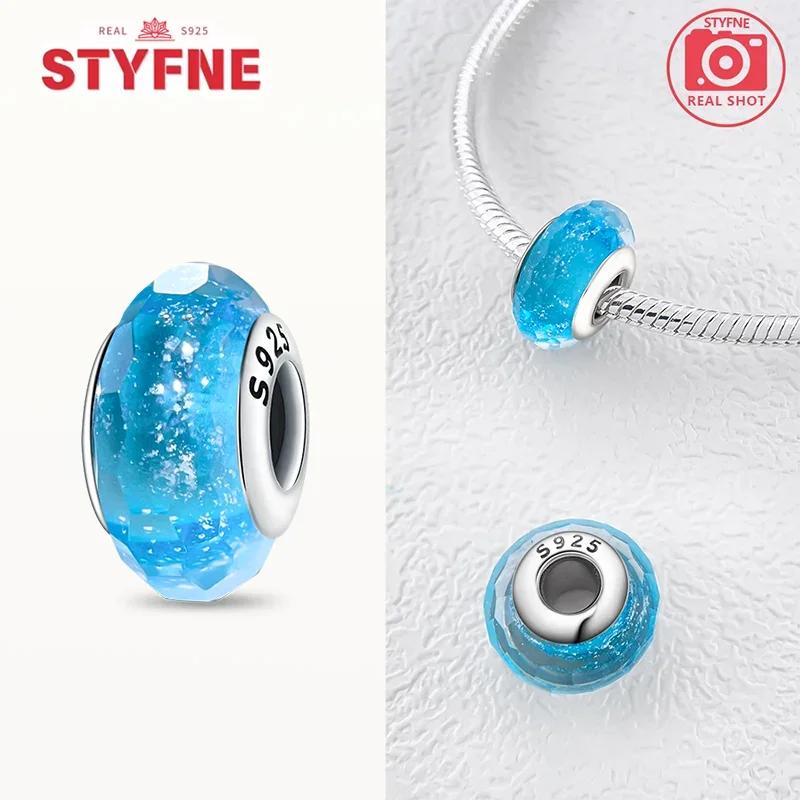 Copperblue Series Crystal Enamel Murano Charming Bead Copper Color Beads Fit Original Bracelet For Women Diy Jewelry Gifts