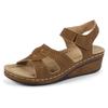 Summer new oversized breathable fish mouth exposed toe non slip casual one button sandals for mothers and women sandals