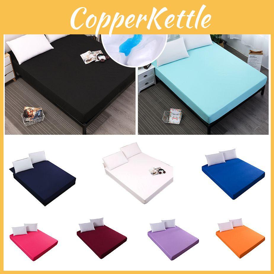 Waterproof Top Smooth Mattress Protector Dustproof Mites Bacteria Fitted Sheet