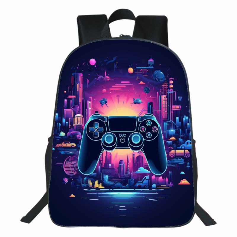 3D geprinte GamePad gamecontroller, kinderrugzak, rugzak voor basis- en middelbare school, jeugdrugzak
